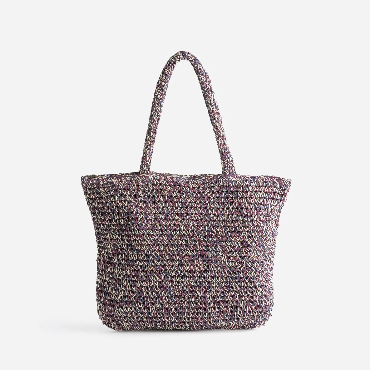 Eram Sacs Cabas|Sacs À Main^Sac cabas prune, marine, écru tressé MULTICOLORE