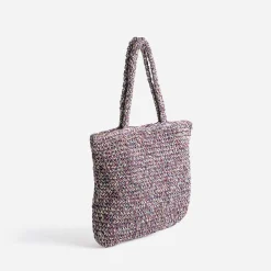Eram Sacs Cabas|Sacs À Main^Sac cabas prune, marine, écru tressé MULTICOLORE