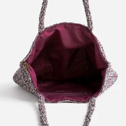 Eram Sacs Cabas|Sacs À Main^Sac cabas prune, marine, écru tressé MULTICOLORE
