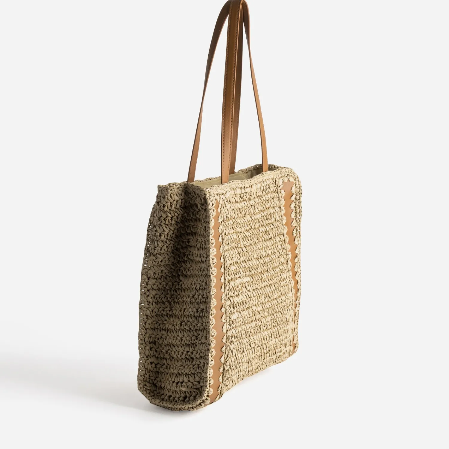 Texto Sacs Cabas^Sac cabas paille papier BEIGE
