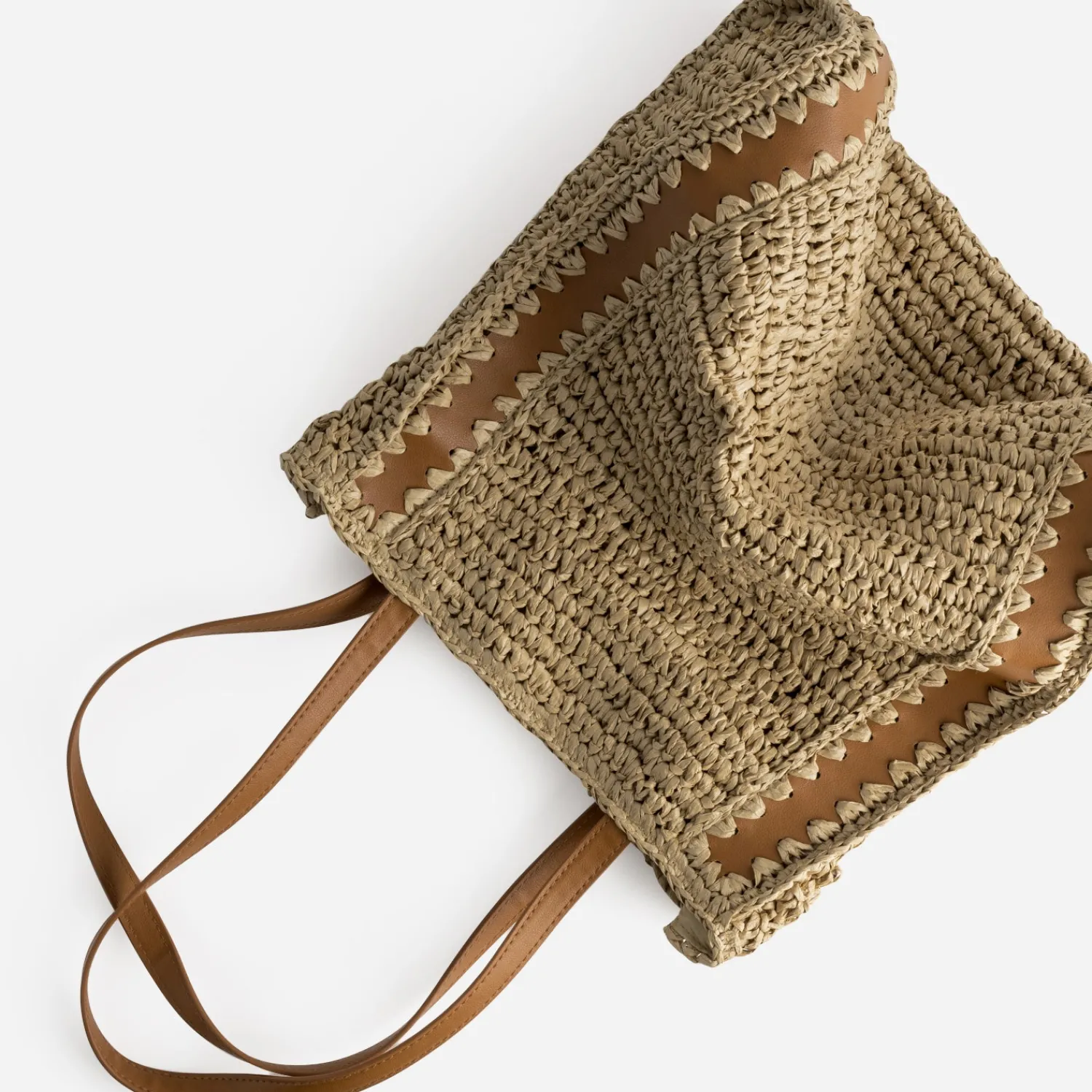 Texto Sacs Cabas^Sac cabas paille papier BEIGE