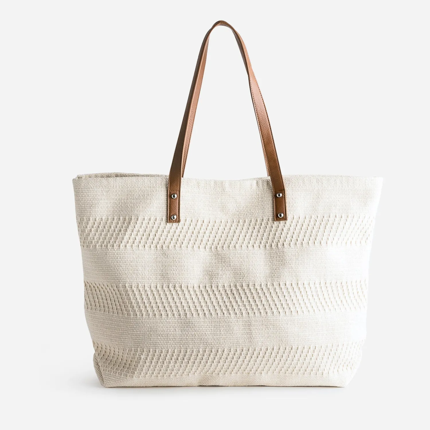 Eram Sacs Cabas|Sacs À Main^Sac cabas TEXTO écru textile tissé BEIGE