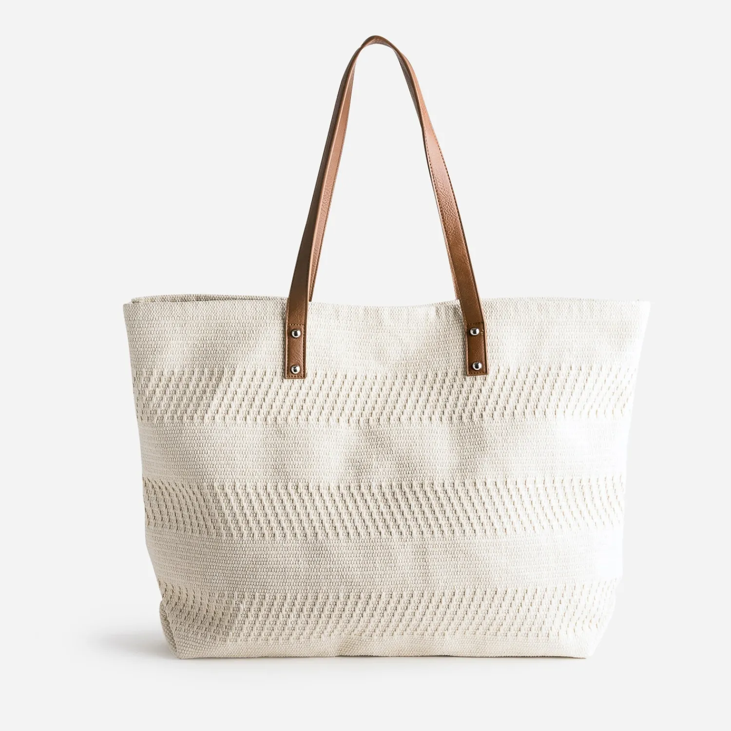 Eram Sacs Cabas|Sacs À Main^Sac cabas TEXTO écru textile tissé BEIGE