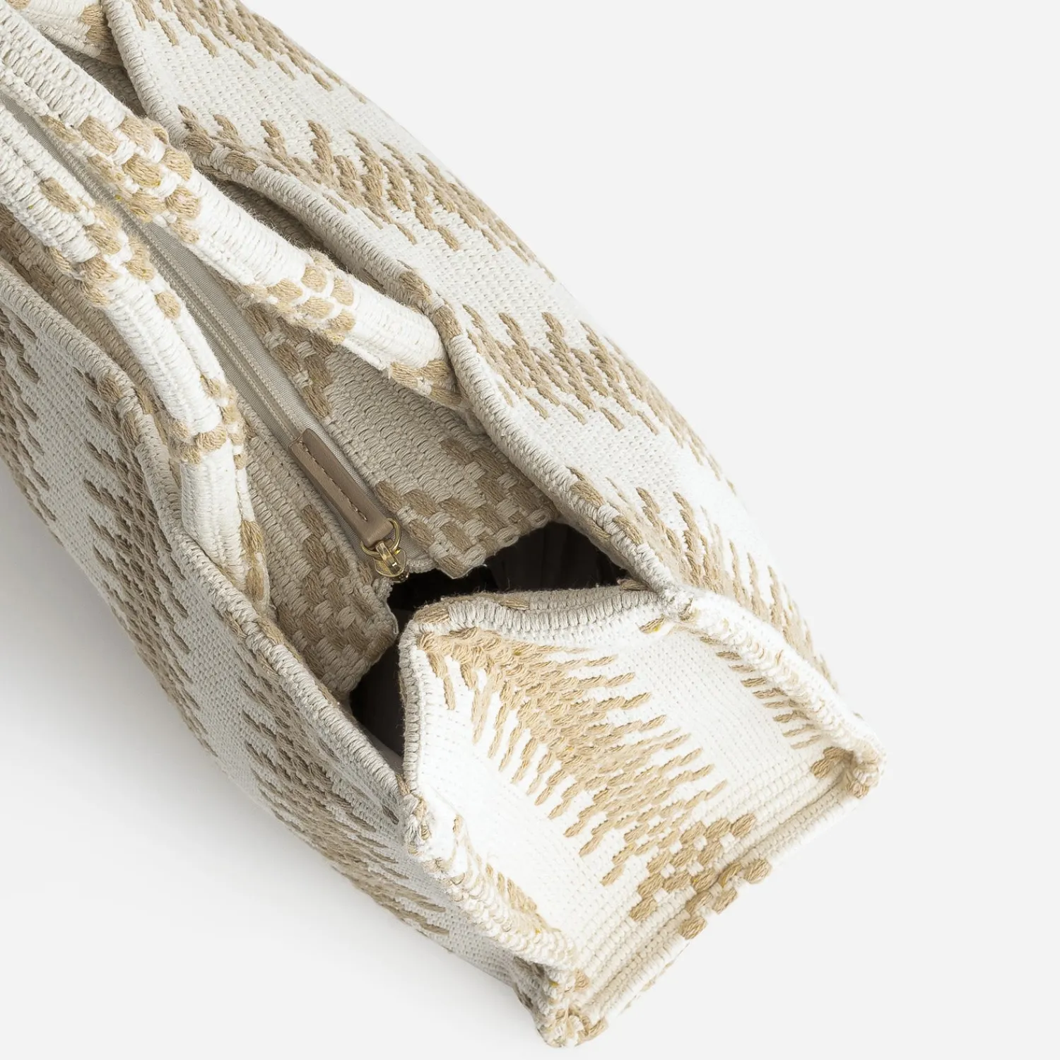 Texto Sacs Cabas^Sac cabas écru tressage beige ECRU