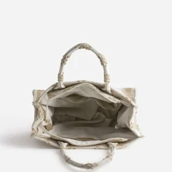 Texto Sacs Cabas^Sac cabas écru tressage beige ECRU