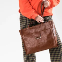 Texto Sacs Cabas^Sac cabas MARRON