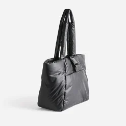 Texto Sacs Cabas^Sac cabas nylon matelassé NOIR