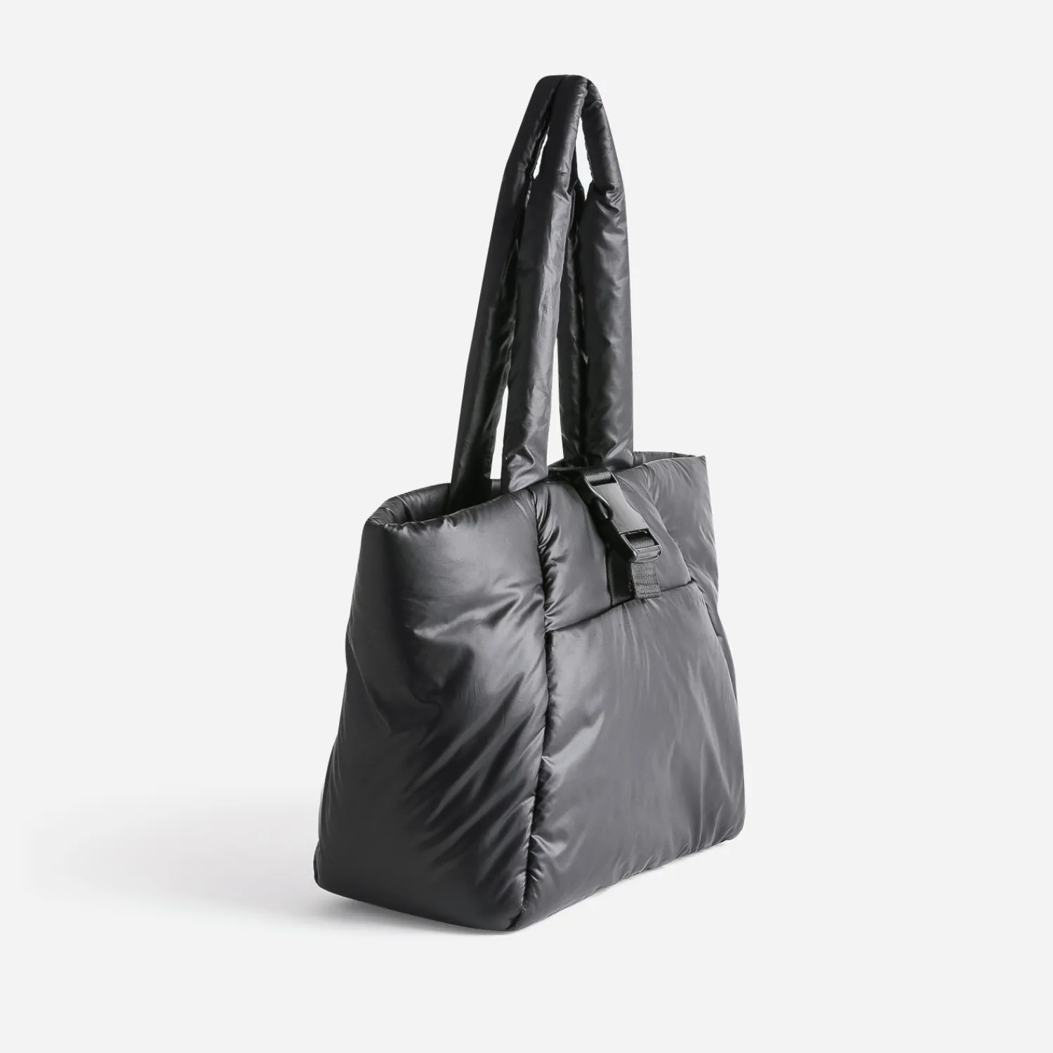 Texto Sacs Cabas^Sac cabas nylon matelassé NOIR