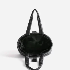 Texto Sacs Cabas^Sac cabas nylon matelassé NOIR