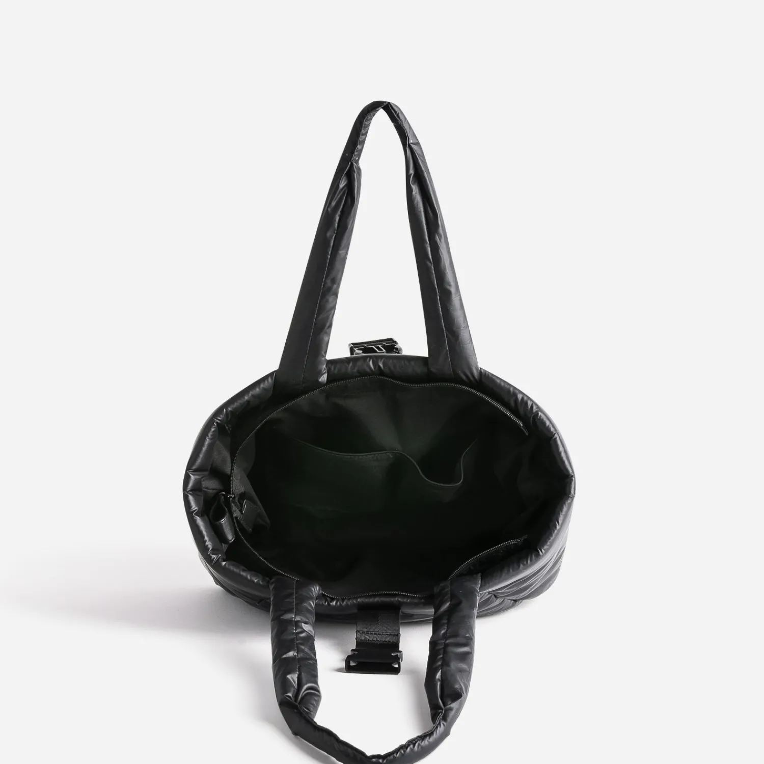 Texto Sacs Cabas^Sac cabas nylon matelassé NOIR