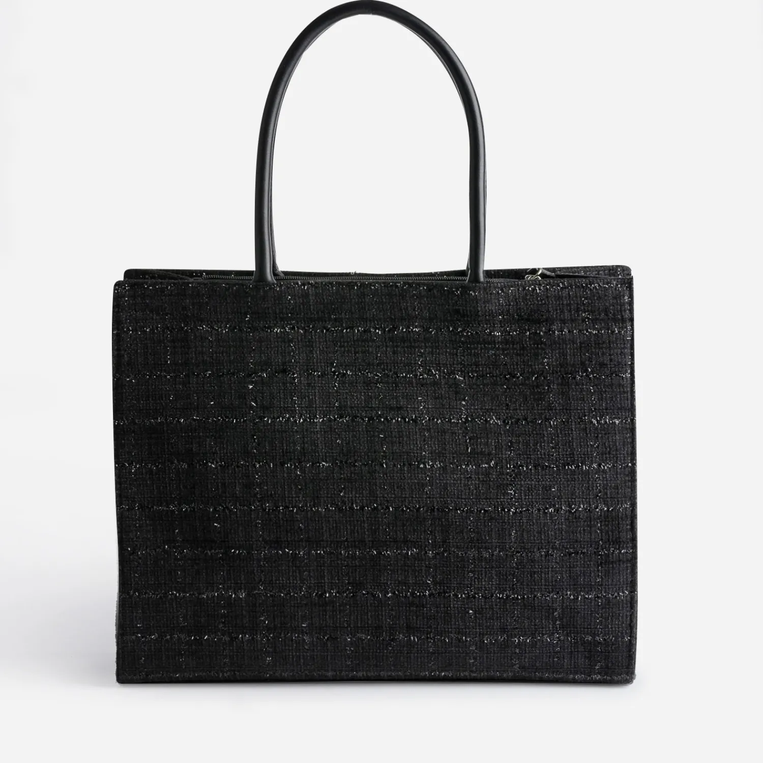 Texto Sacs Cabas^Sac cabas pailleté façon tweed NOIR