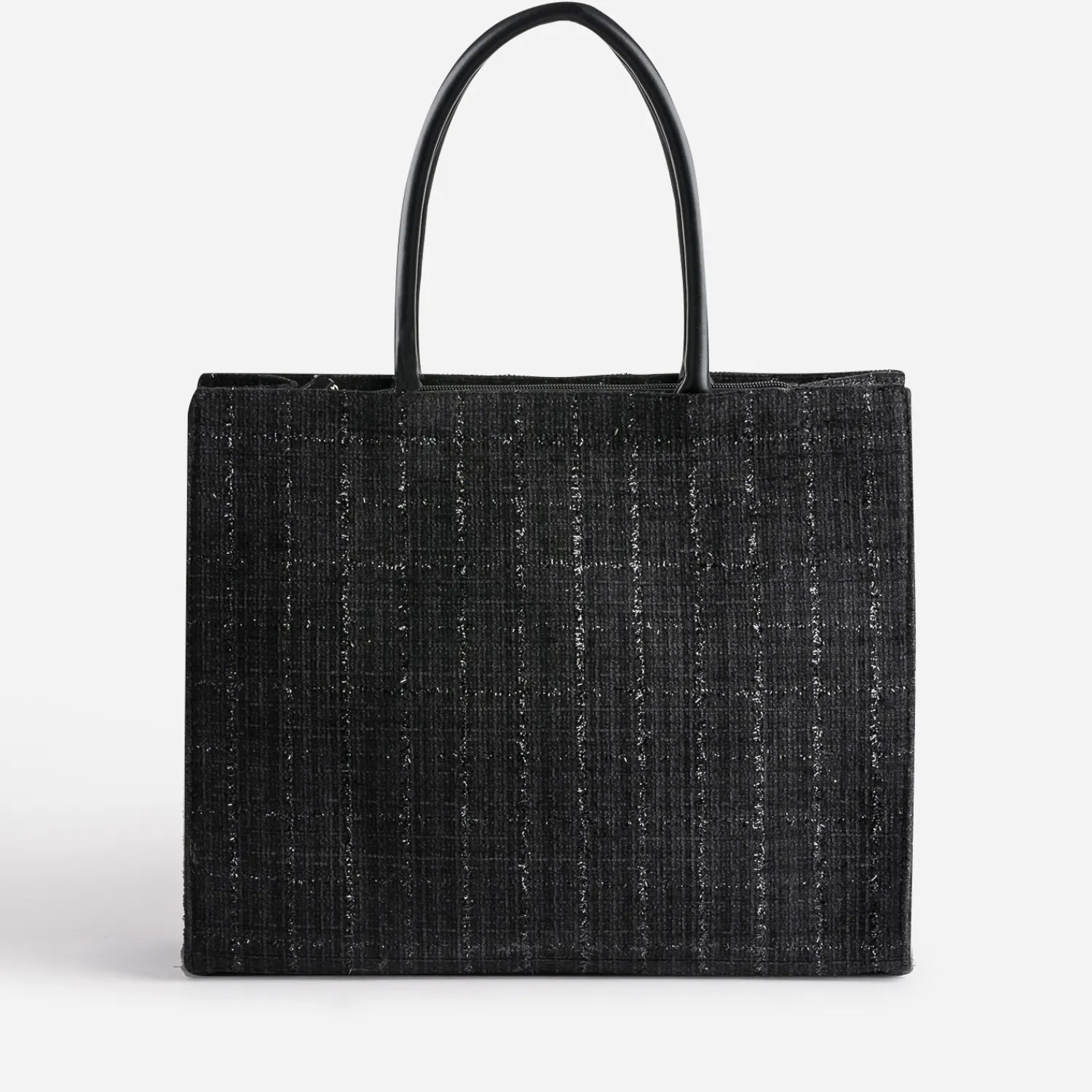 Texto Sacs Cabas^Sac cabas pailleté façon tweed NOIR
