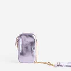 Eram Petite Maroquinerie^Sac lilas métallisé pour téléphone portable VIOLET