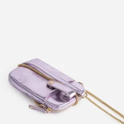Eram Petite Maroquinerie^Sac lilas métallisé pour téléphone portable VIOLET