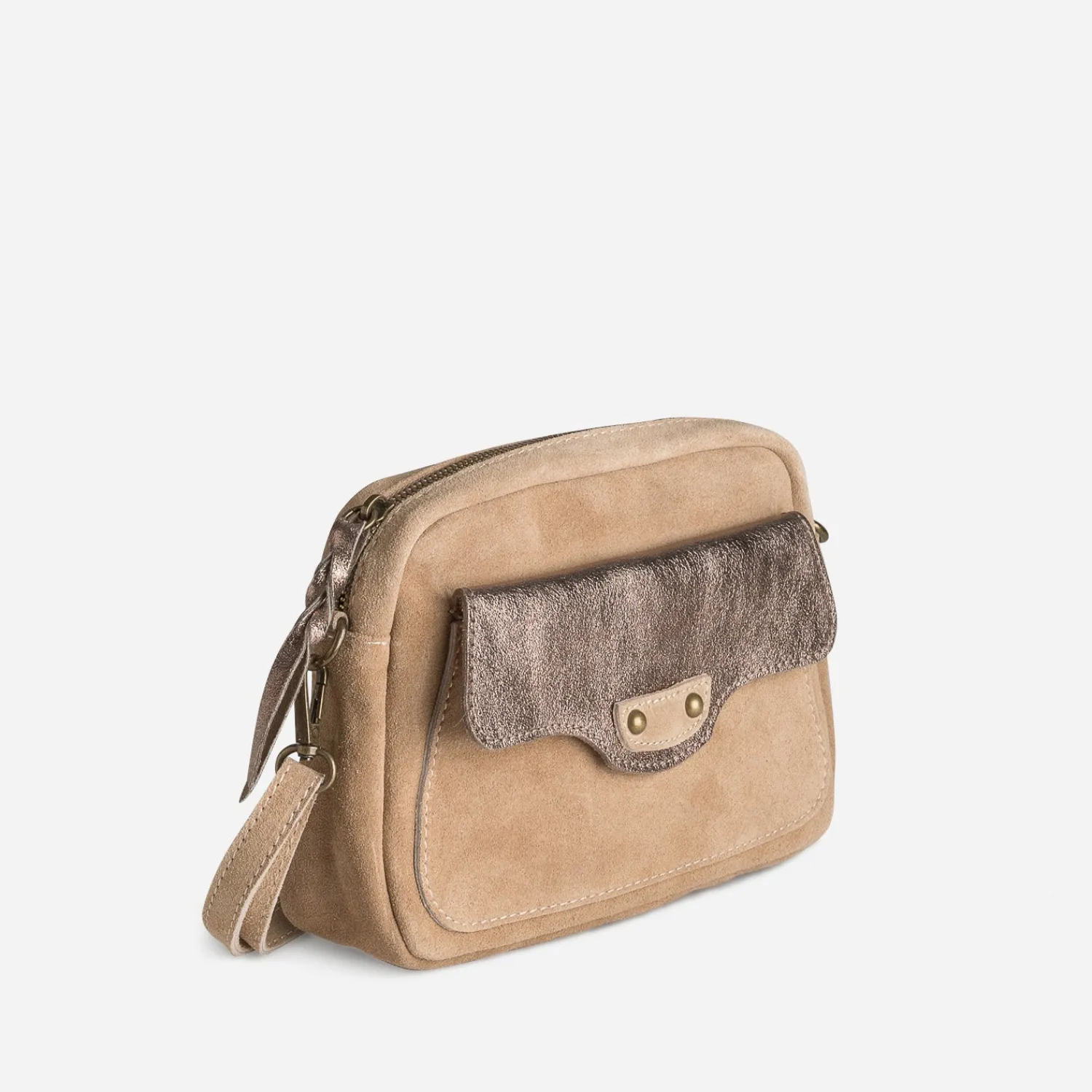 Texto Capsule Maroquinerie Cuir|Sacs À Main^Sac pochette cuir velours BEIGE