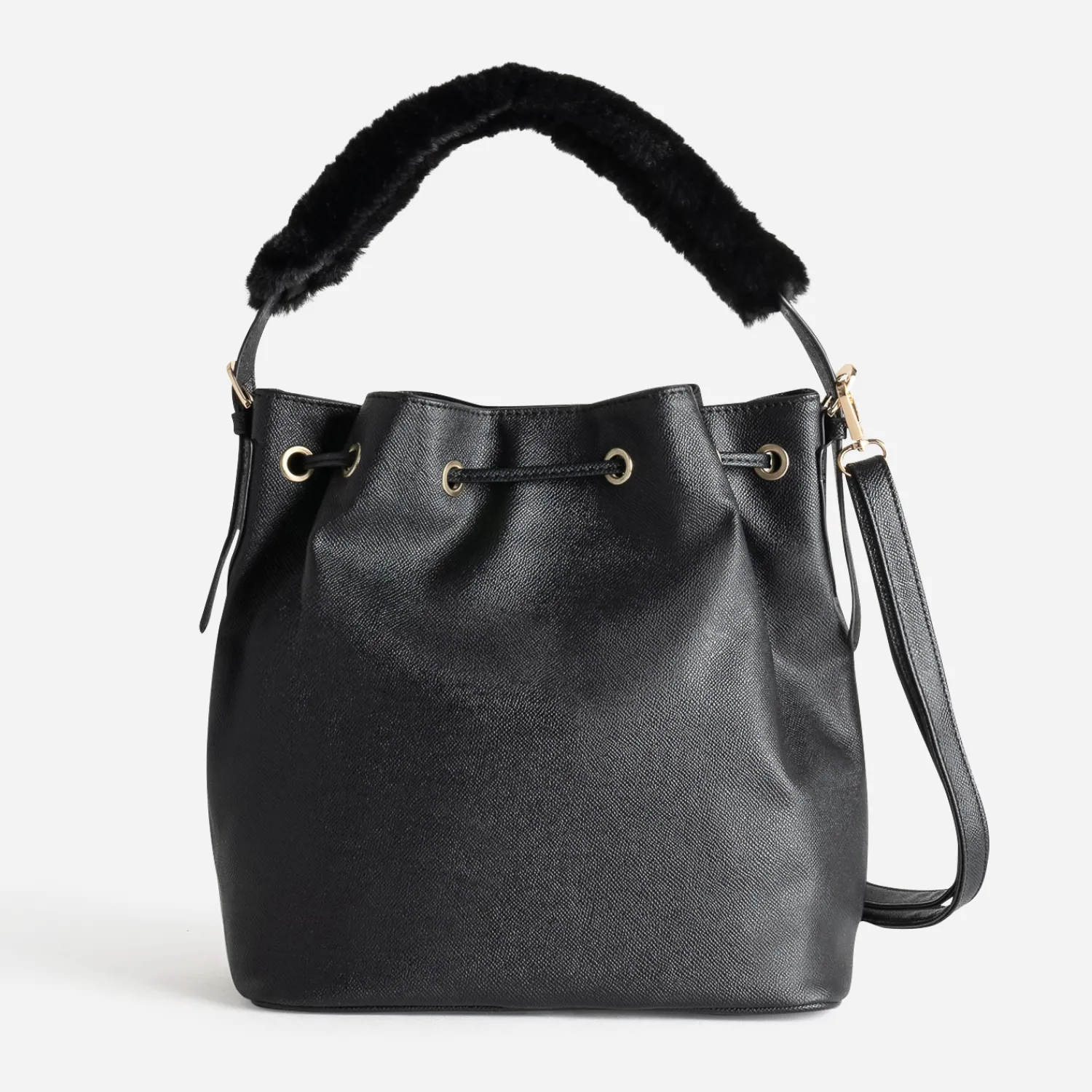 Eram Sacs Cabas^Sac seau deux anses amovibles NOIR