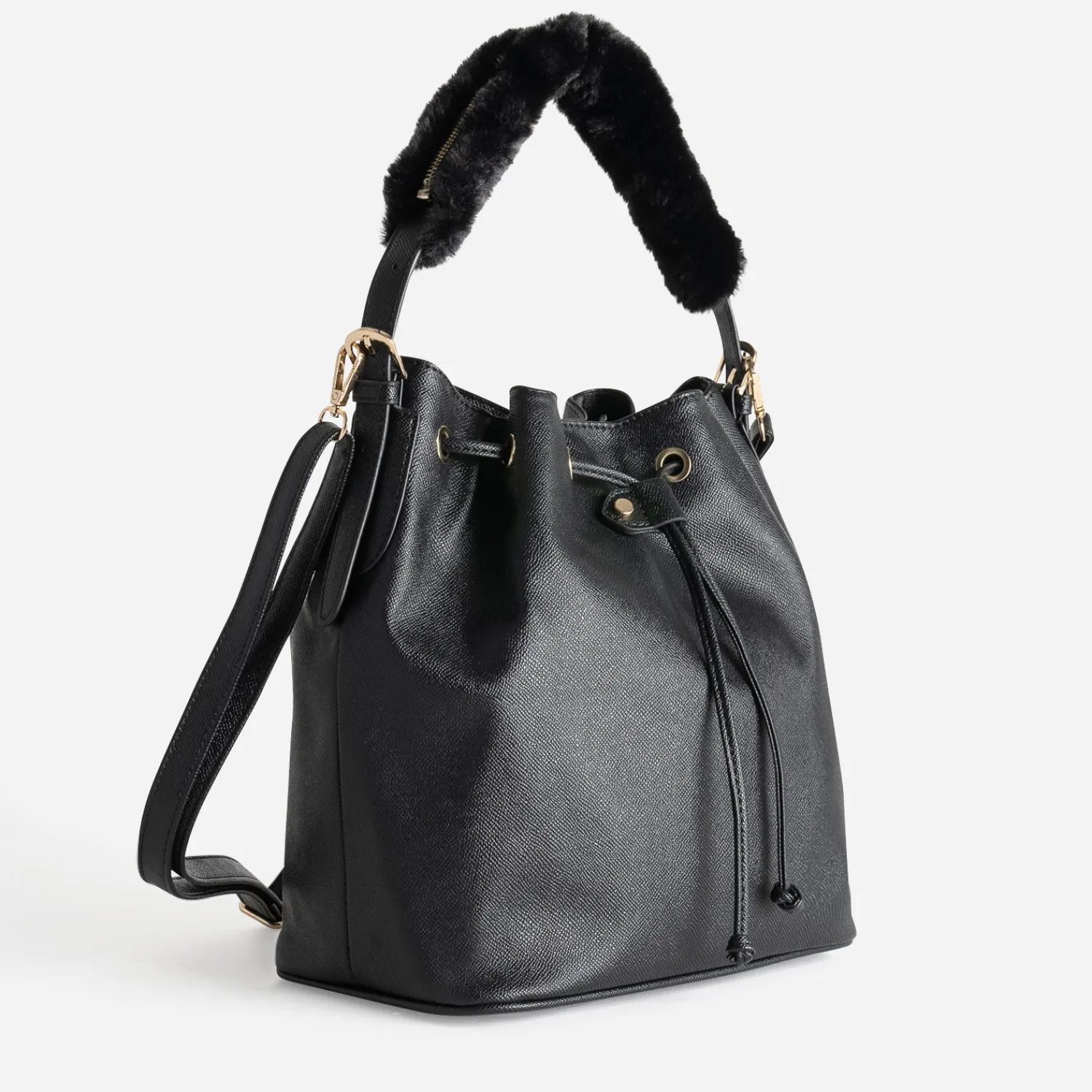Eram Sacs Cabas^Sac seau deux anses amovibles NOIR
