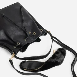 Eram Sacs Cabas^Sac seau deux anses amovibles NOIR