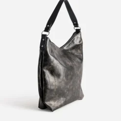 Texto Sacs Cabas^Sac effet patchwork NOIR