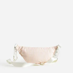 Eram Sacs Bananes & Bandoulières|Sacs À Main^Sac-banane corail toile motif rayures ROSE
