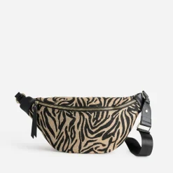Texto Sacs Bananes & Bandoulières|Sacs À Main^Sac-banane foncé motif zèbre BEIGE