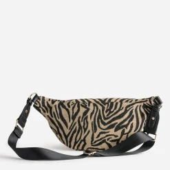 Texto Sacs Bananes & Bandoulières|Sacs À Main^Sac-banane foncé motif zèbre BEIGE