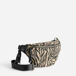 Texto Sacs Bananes & Bandoulières|Sacs À Main^Sac-banane foncé motif zèbre BEIGE