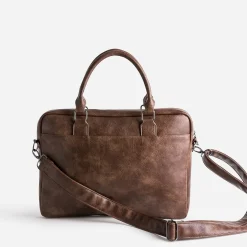 Eram Sacs|Sacs & Besaces^Sacoche effet patiné MARRON