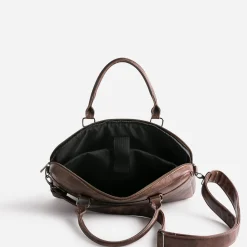 Eram Sacs|Sacs & Besaces^Sacoche effet patiné MARRON