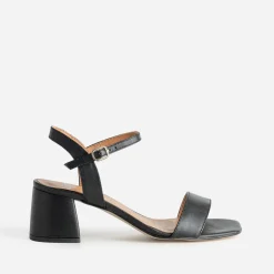 Eram Sandales^Sandale à talon e cuir NOIR