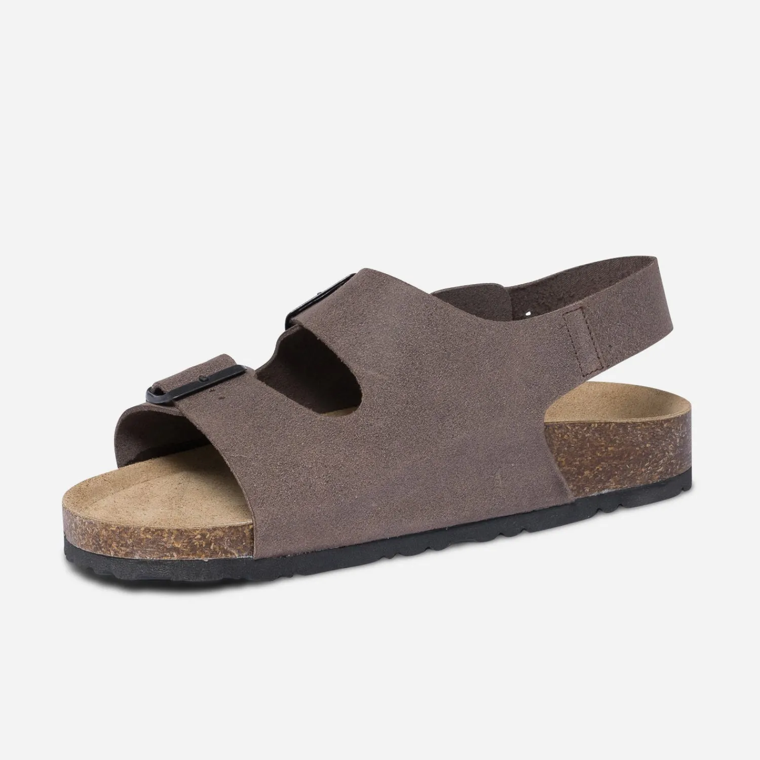 Eram Nu-Pieds/Sandales^Sandale anatomique en cuir MARRON