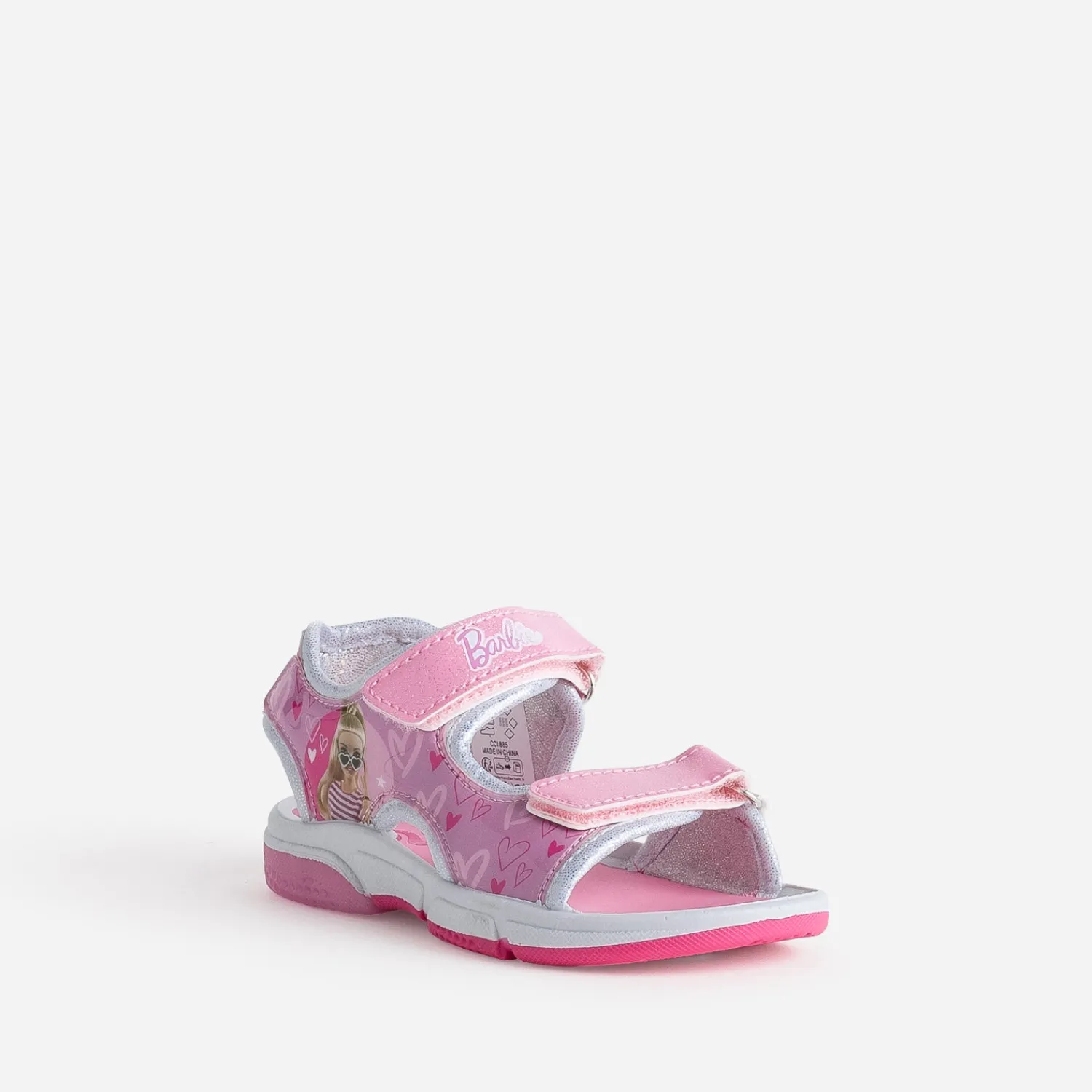 670 Sandales^Sandale BARBIE pailletée semelle lumineuse ROSE