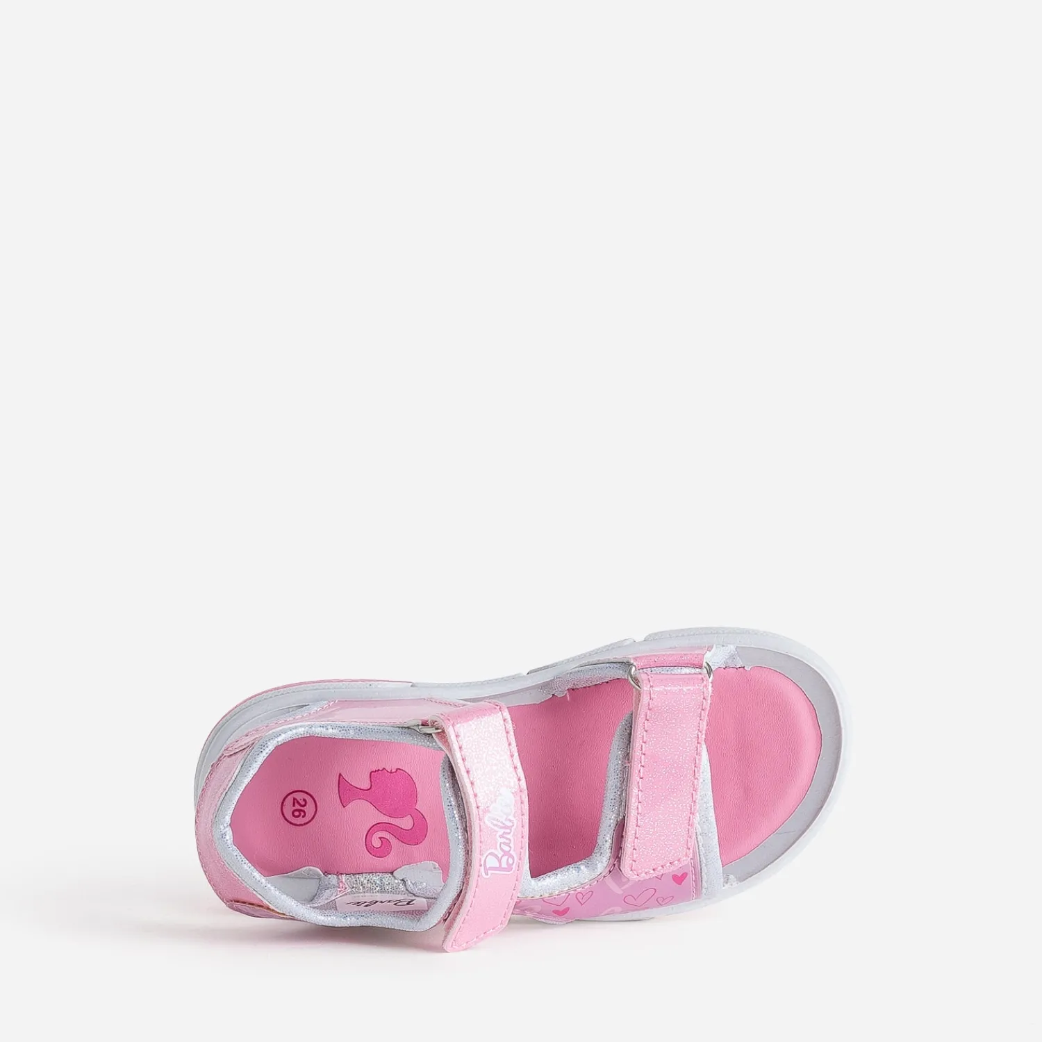 670 Sandales^Sandale BARBIE pailletée semelle lumineuse ROSE