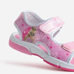 670 Sandales^Sandale BARBIE pailletée semelle lumineuse ROSE