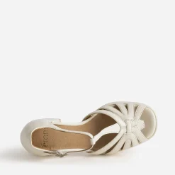 Eram Sandales^Sandale beige à talon OR