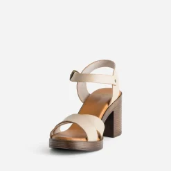 Eram Sandales^Sandale cuir BEIGE