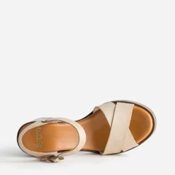 Eram Sandales^Sandale cuir BEIGE