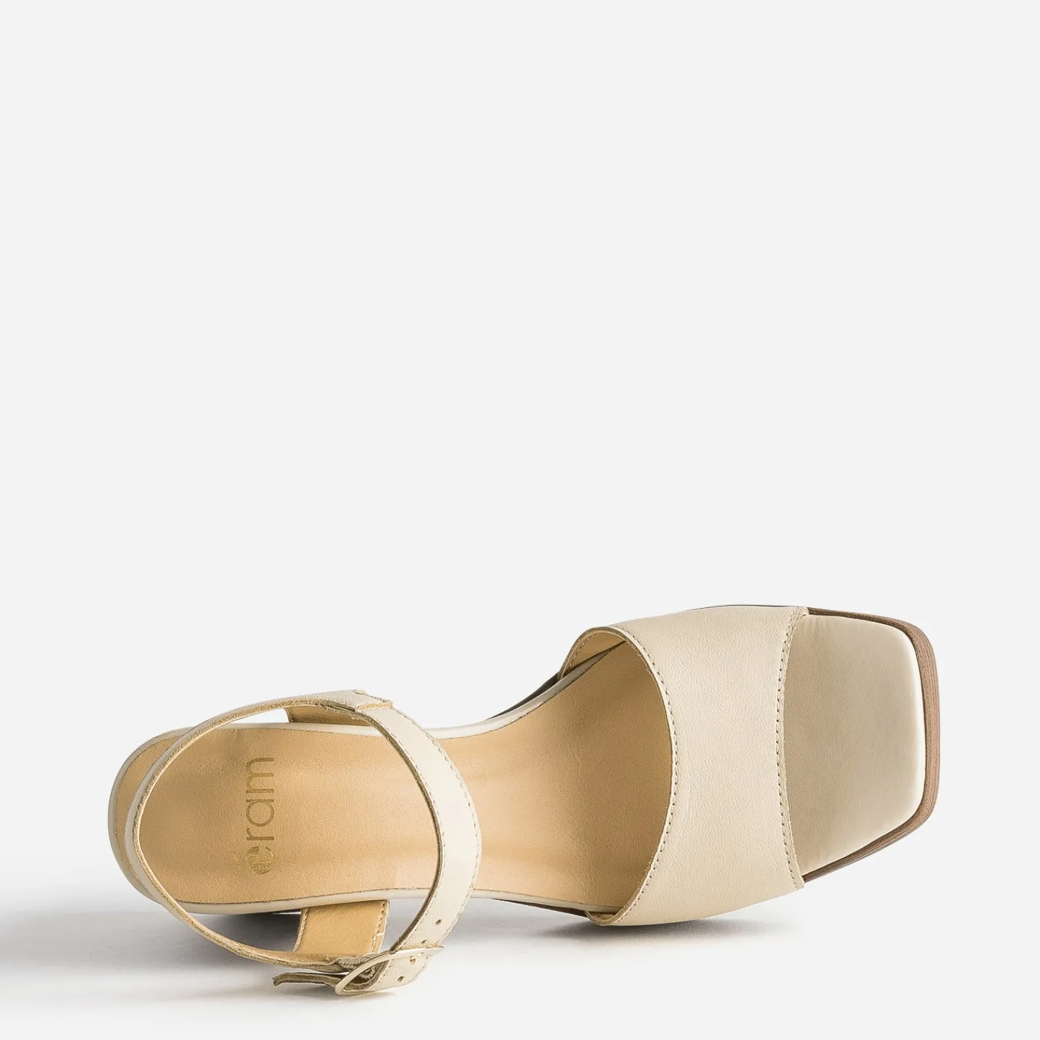 Eram Sandales^Sandale en cuir à plateforme BEIGE