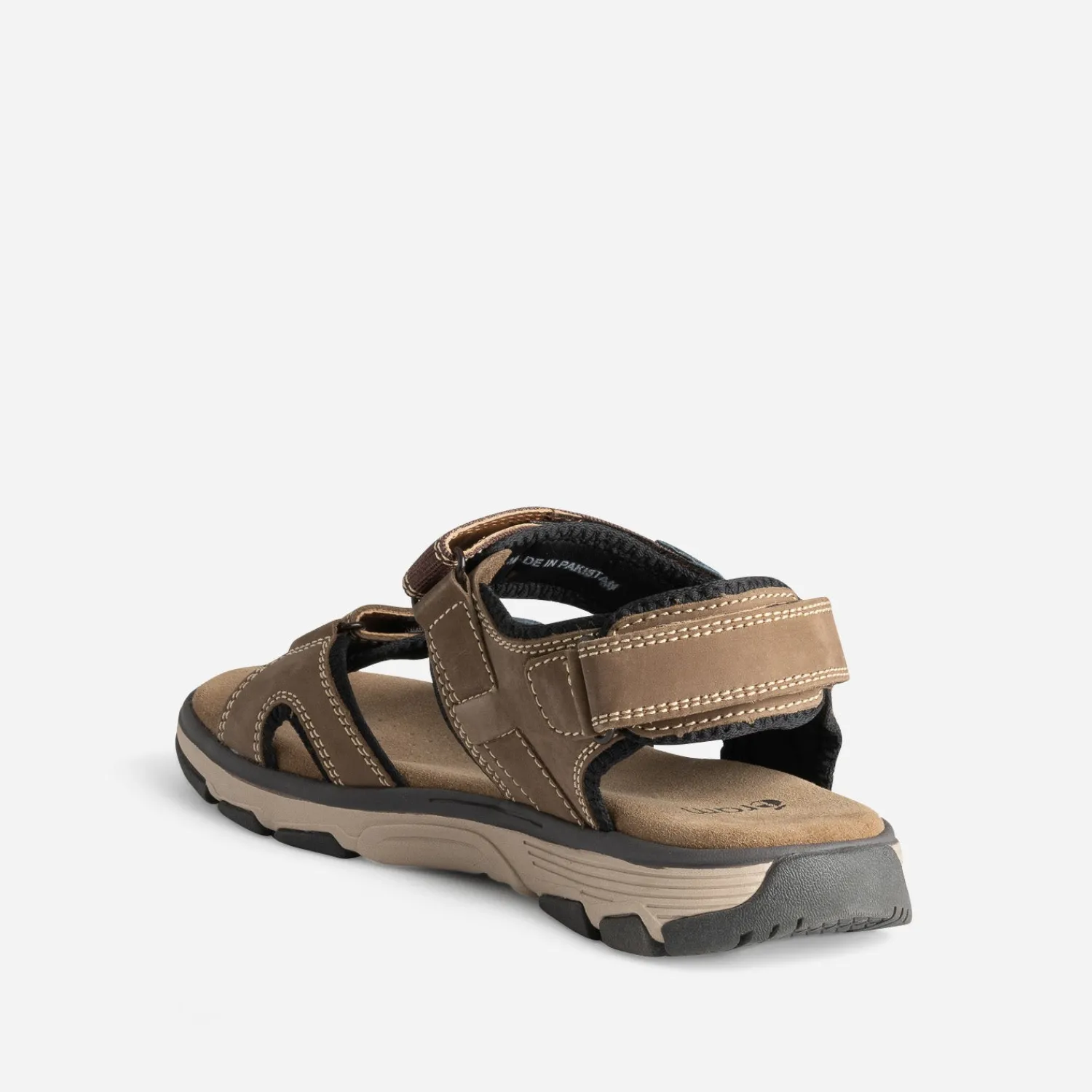 Eram Nu-Pieds/Sandales^Sandale foncé cuir à scratchs BEIGE