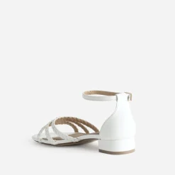 Eram Sandales^Sandale he brides tressées BLANC