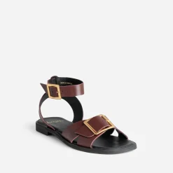 Eram Sandales^Sandale cuir BORDEAUX