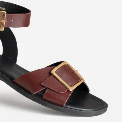 Eram Sandales^Sandale cuir BORDEAUX