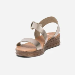 Eram Sandales^Sandale bronze en cuir MARRON