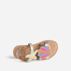 Buggy Sandales^Sandale ée cuir patchs amovibles ARGENT