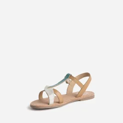 Buggy Sandales^Sandale en cuir avec brides-feuilles CAMEL