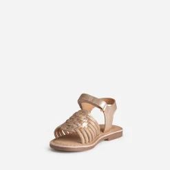 Buggy Sandales^Sandale cuivrée cuir avec tressage ROSE