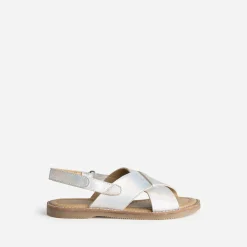 Buggy Sandales^Sandale gris iridescent cuir ARGENT