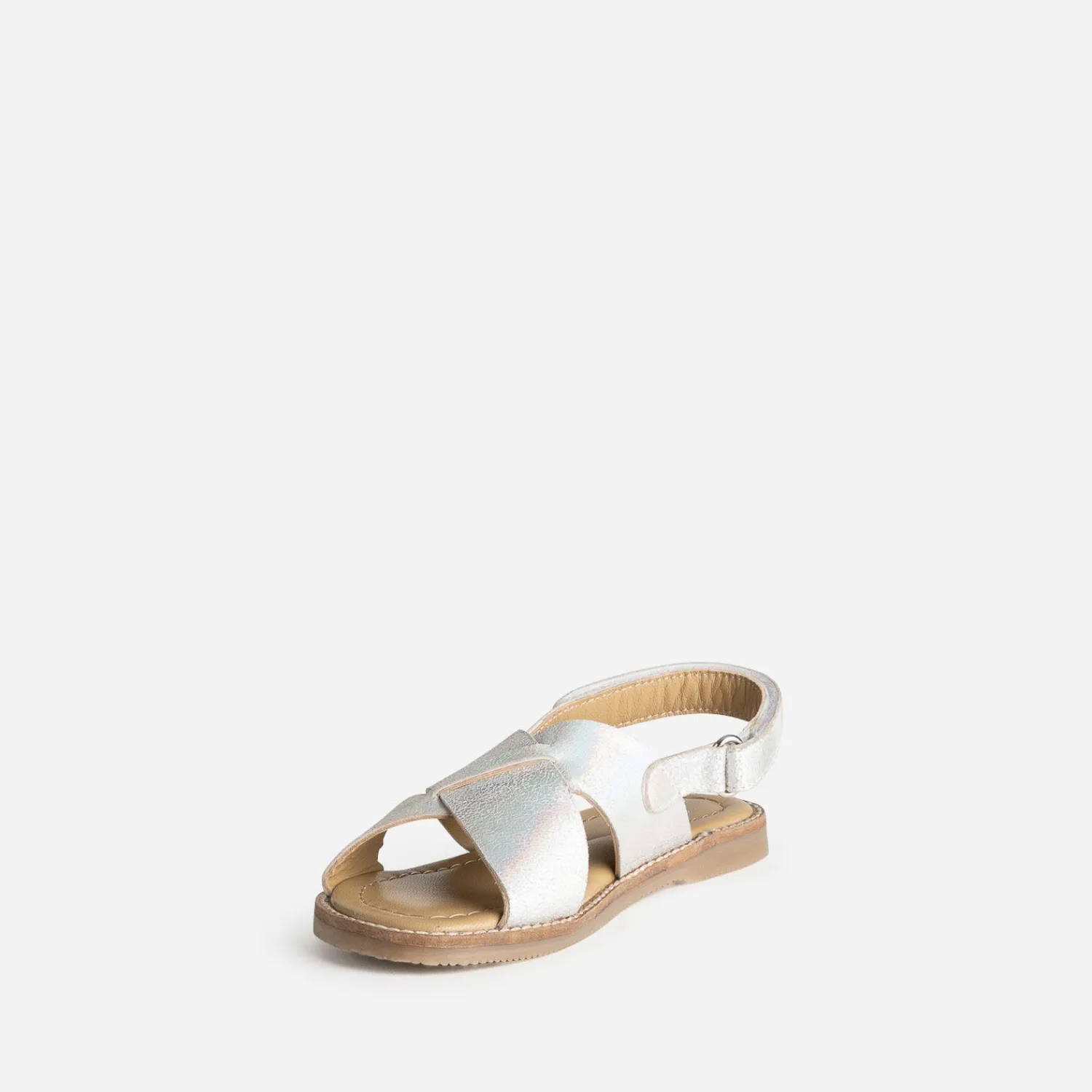 Buggy Sandales^Sandale gris iridescent cuir ARGENT