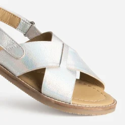 Buggy Sandales^Sandale gris iridescent cuir ARGENT