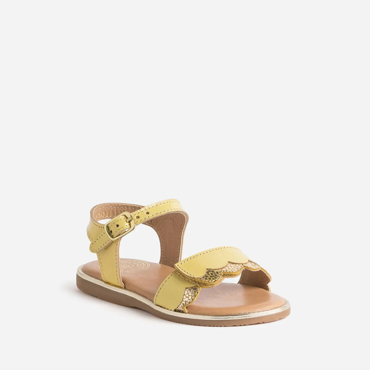 Buggy Sandales^Sandale en cuir verni JAUNE